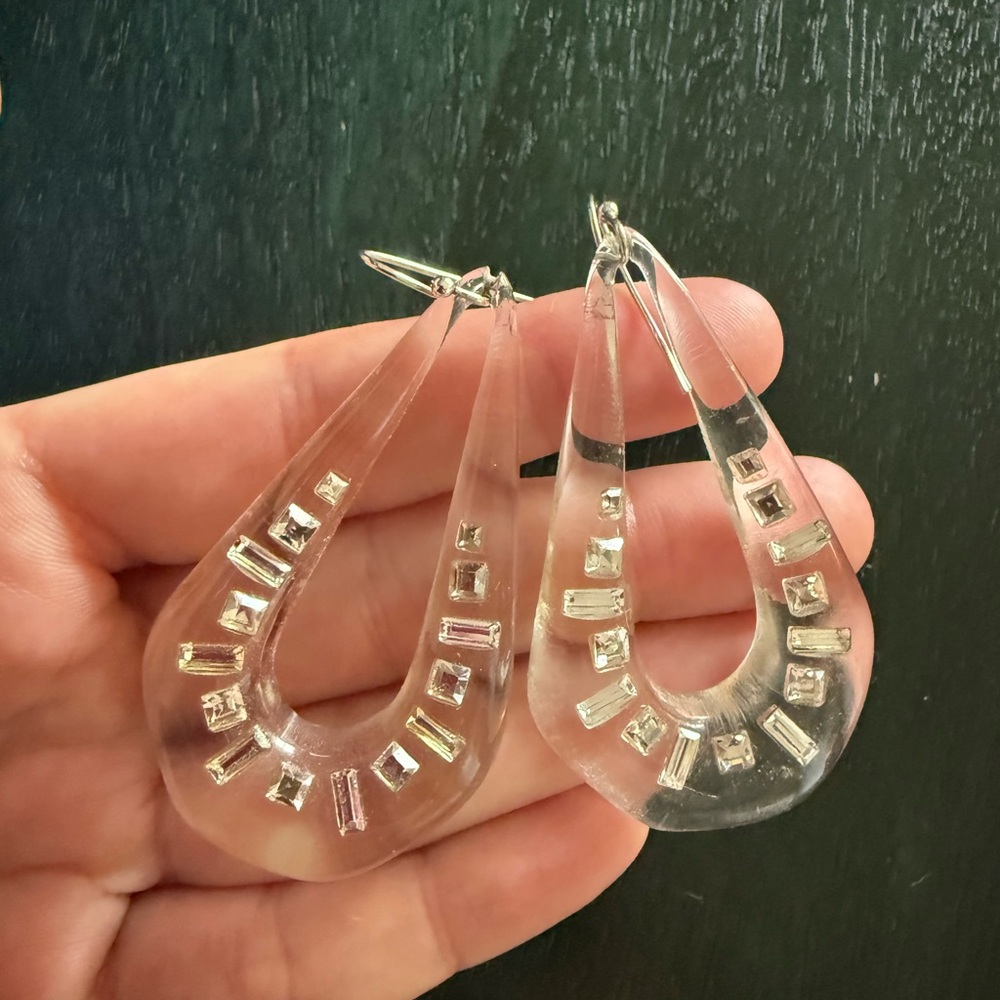 Alexis Bittar lucite crystal earring